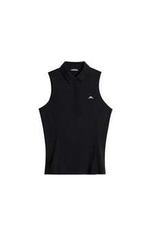 Dena Sleeveless Top in Black by J.Lindeberg