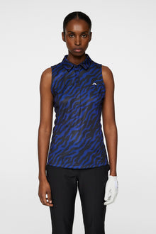 Women | Dena Print Sleeveless Top | Tour Tiger Clematis M