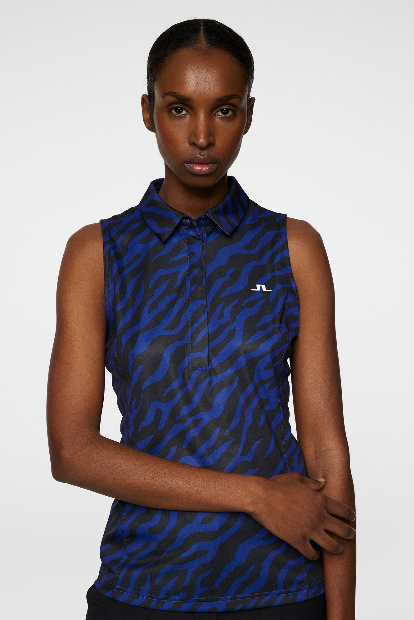 Women | Dena Print Sleeveless Top | Tour Tiger Clematis M