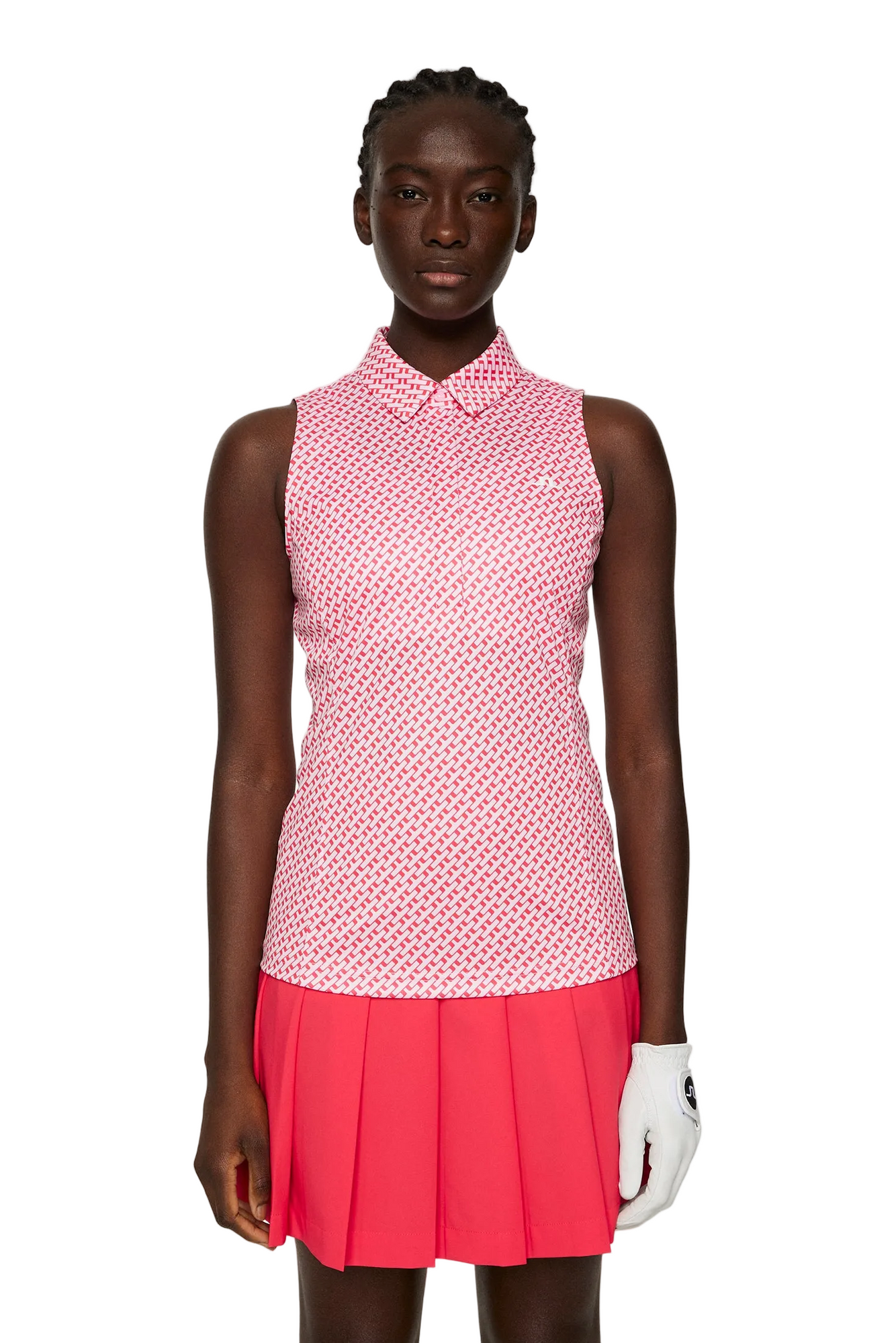 Women | Dena Print Sleeveless Top | Tour Geo Pink S