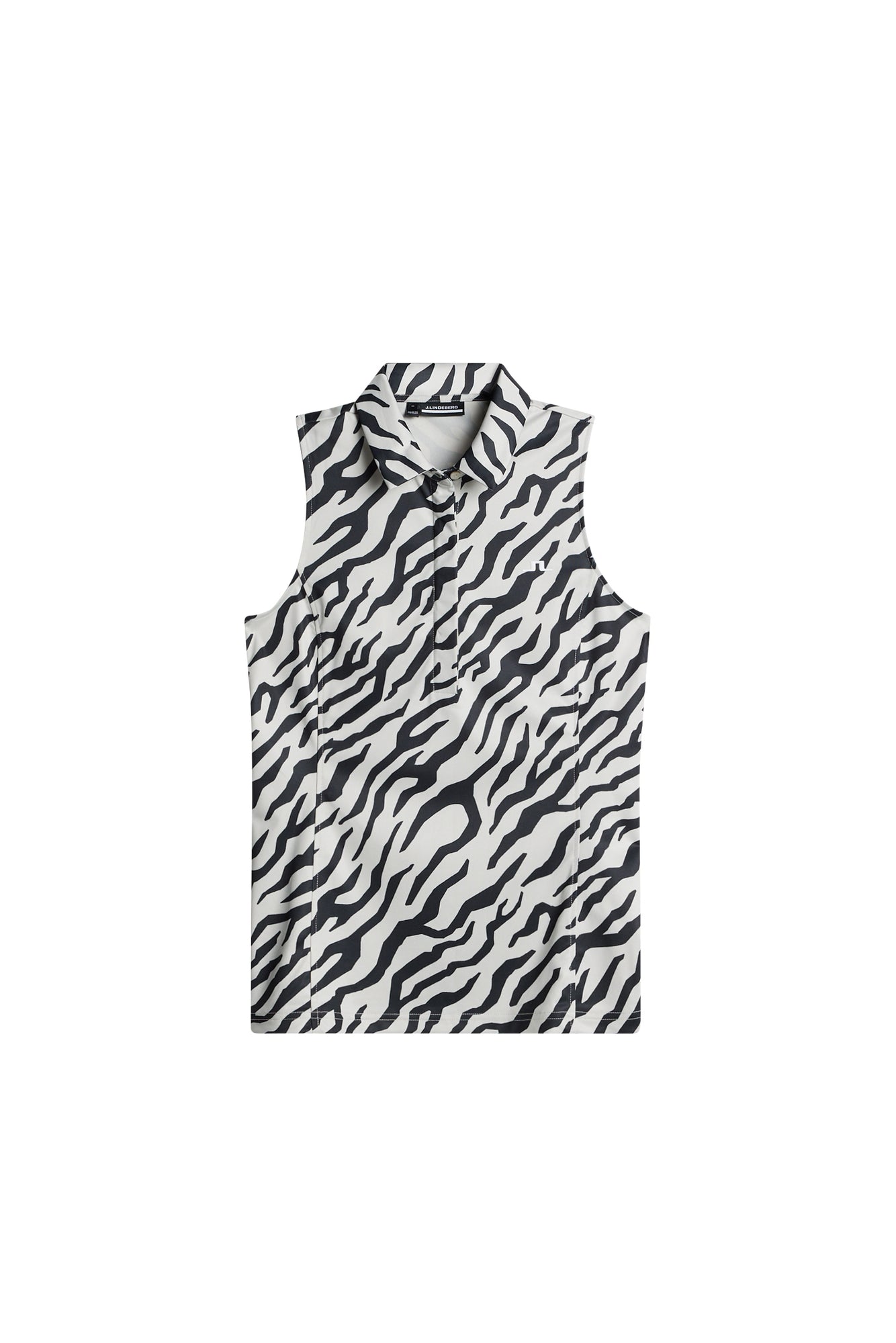 Dena Print Sleeveless Top in Tour Tiger Moonbeam M by J.Lindeberg
