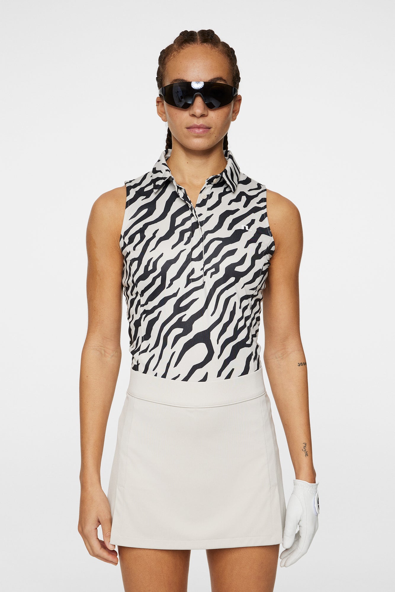 Women | Dena Print Sleeveless Top | Tour Tiger Moonbeam M