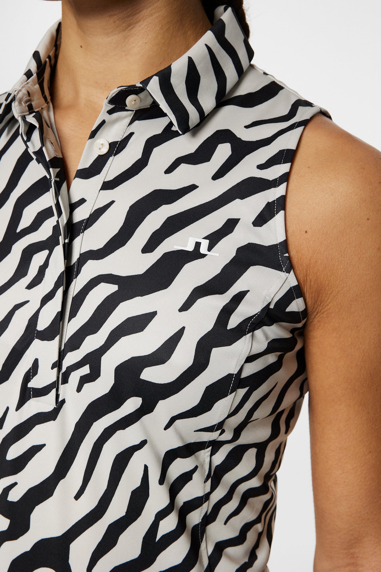 Women | Dena Print Sleeveless Top | Tour Tiger Moonbeam M