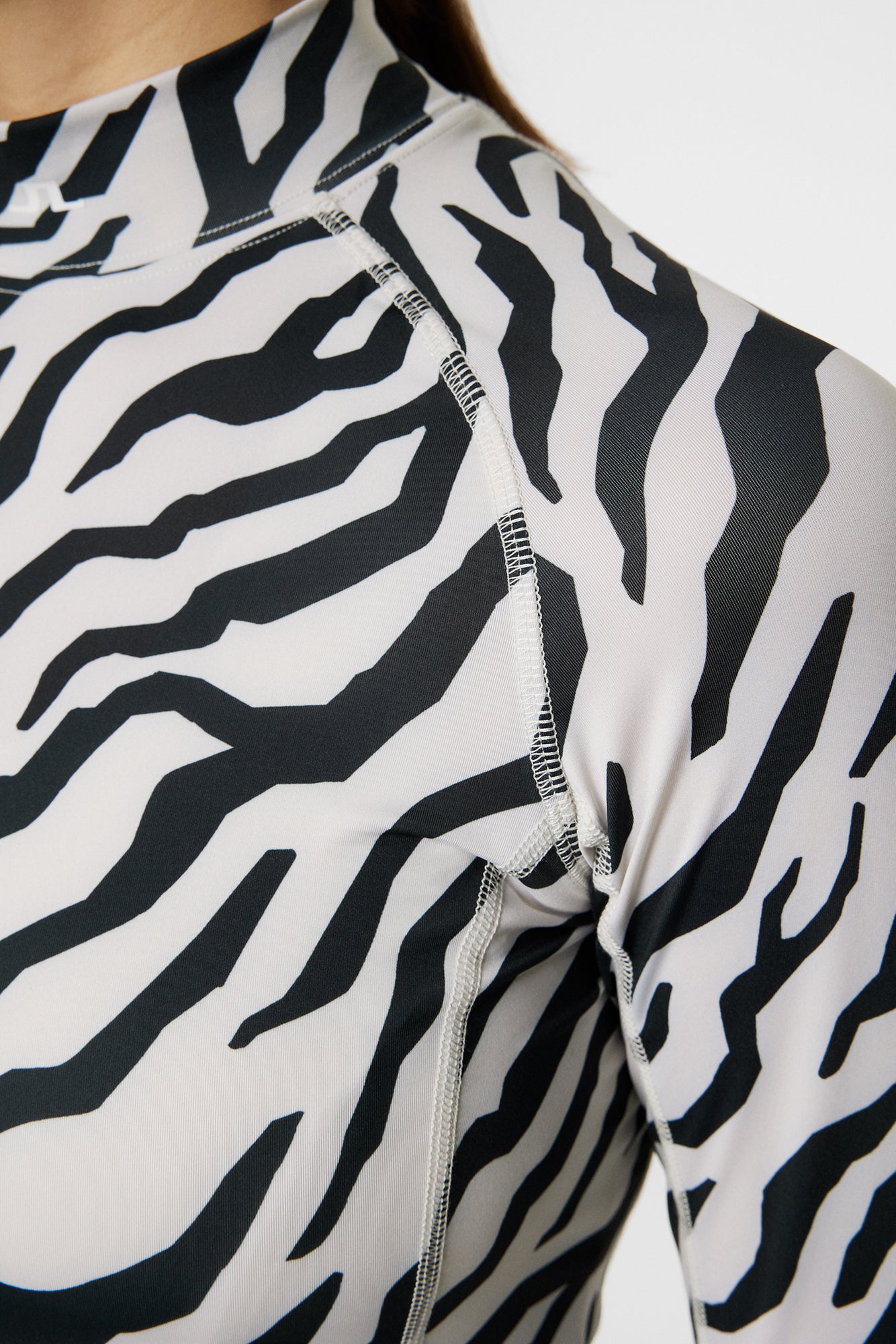 Women | Ella Print Compression Top | Tour Tiger Moonbeam M