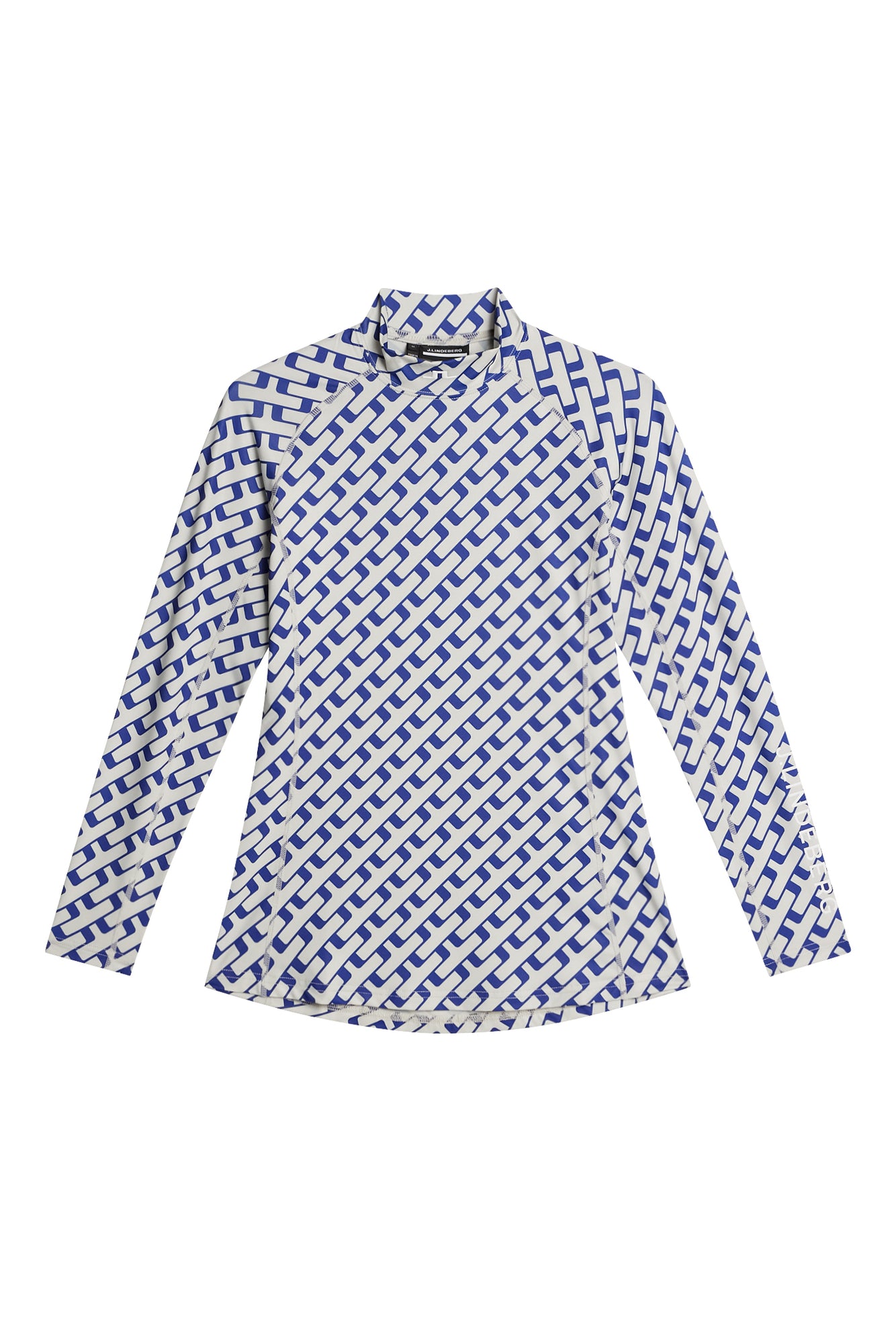 Ella Print Compression Top in Tour Geo Moonbeam M by J.Lindeberg