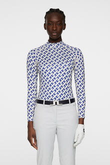 Women | Ella Print Compression Top | Tour Geo Moonbeam M