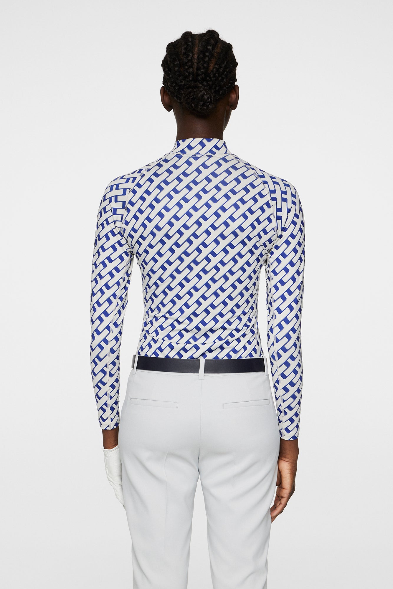 Women | Ella Print Compression Top | Tour Geo Moonbeam M