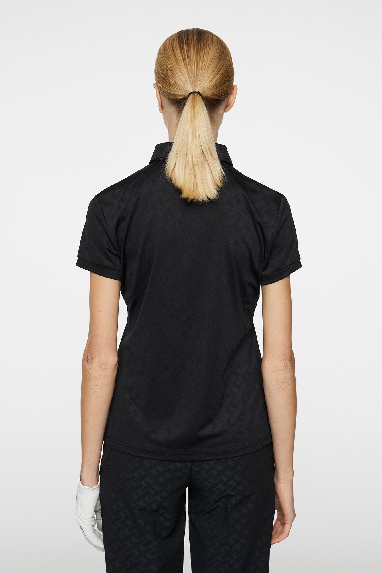 Women | Alaya Jacquard Polo | Black