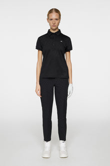 Women | Alaya Jacquard Polo | Black