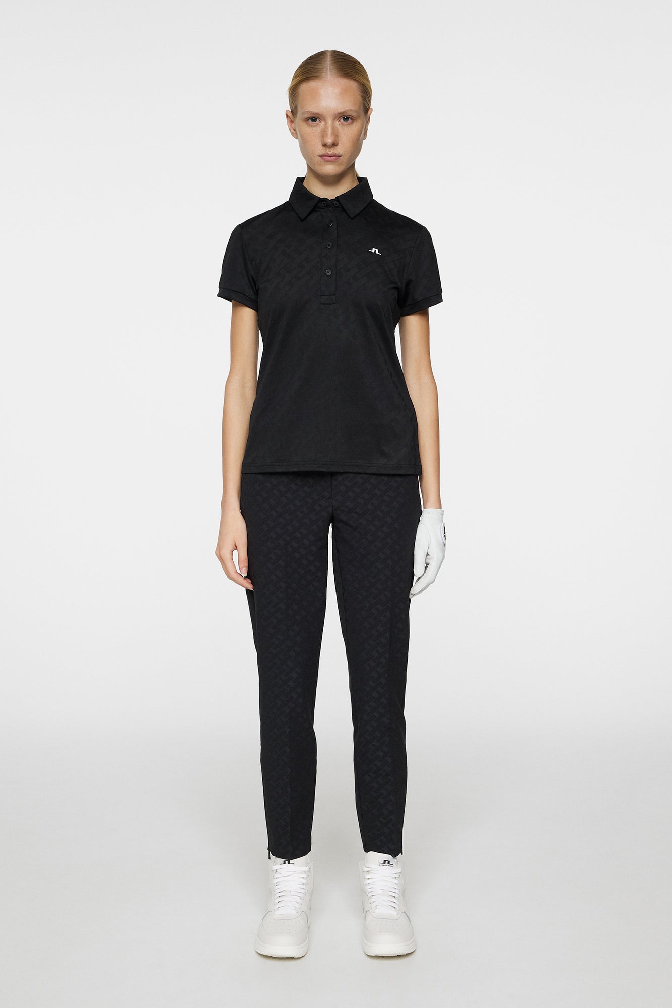 Women | Alaya Jacquard Polo | Black