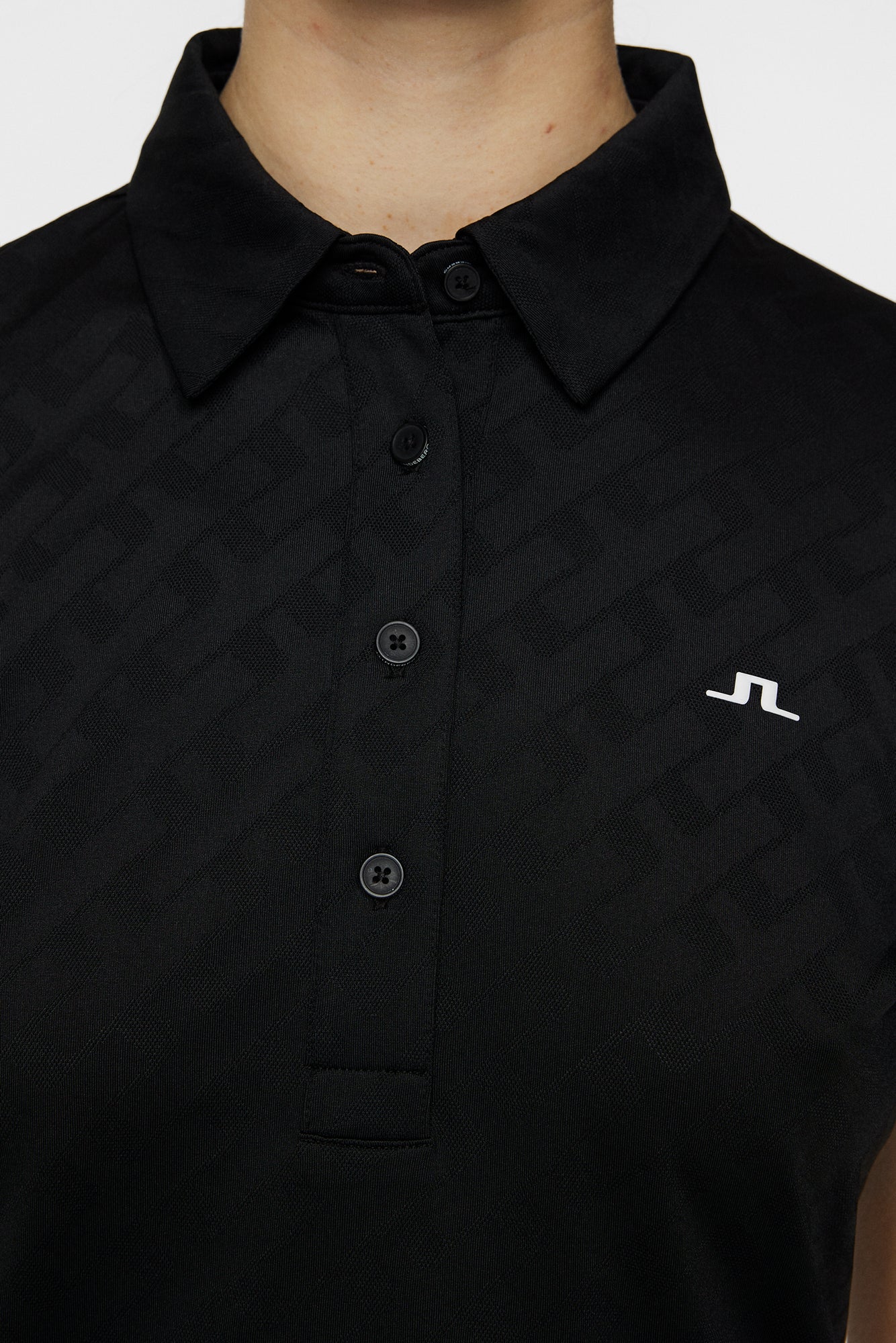 Women | Alaya Jacquard Polo | Black