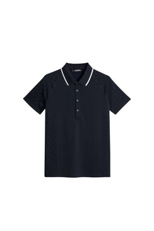 Baily seamless Polo in Tour Geo Jacquard Navy M by J.Lindeberg