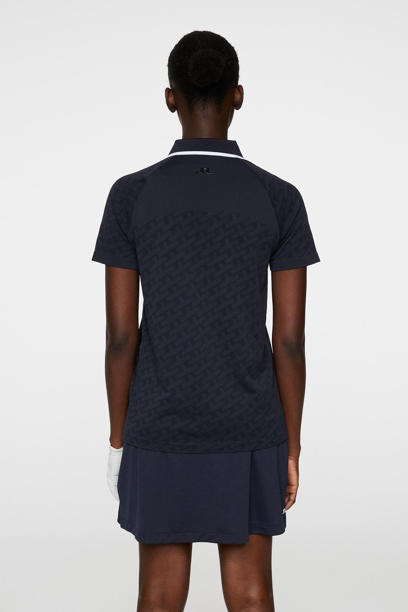 Women | Baily seamless Polo | Tour Geo Jacquard Navy M