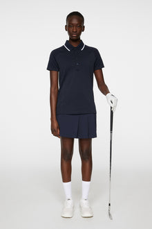 Women | Baily seamless Polo | Tour Geo Jacquard Navy M