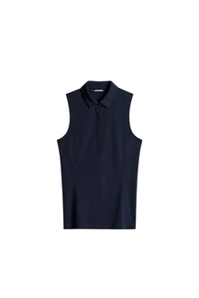 Dena Sleeveless Top Resort in JL Navy by J.Lindeberg