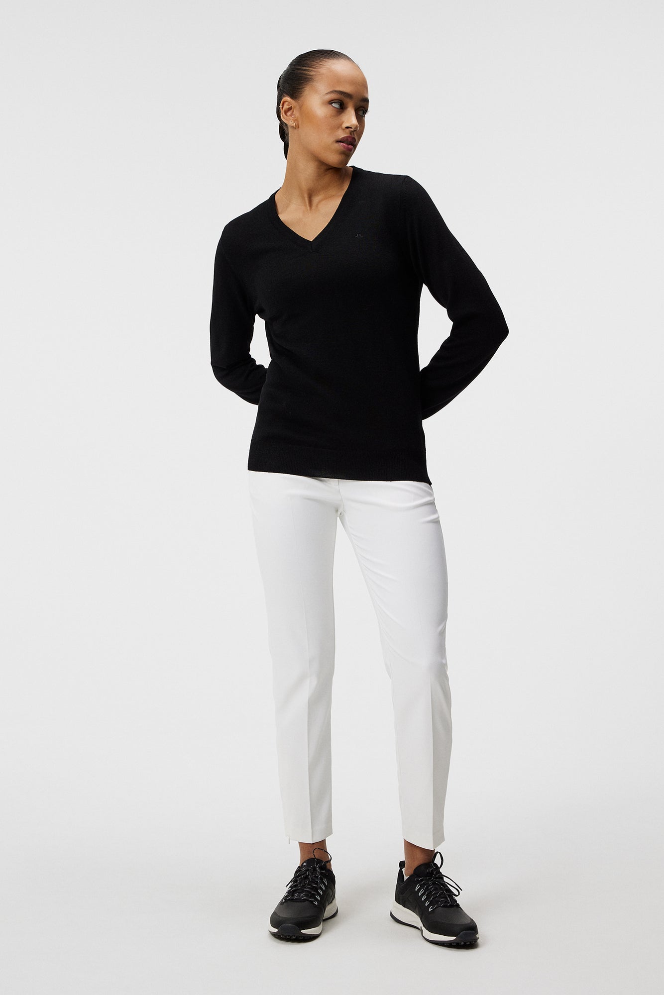 Women | Amaya Knitted Sweater | Black (V1)