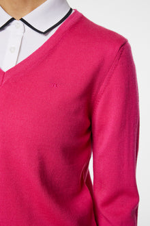 Women | Amaya Knitted Sweater | Pink Peacock