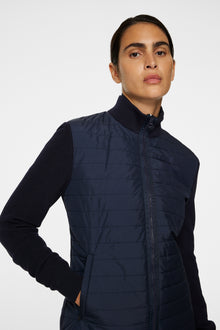 Women | Wren Knitted Hybrid Jacket | JL Navy