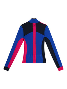 Women | Deborah Knitted Zip Sweater | Club Blue