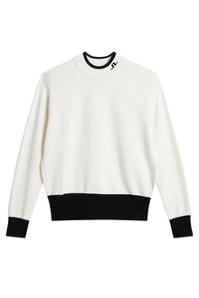 Zoe Knitted Sweater in White by J.Lindeberg