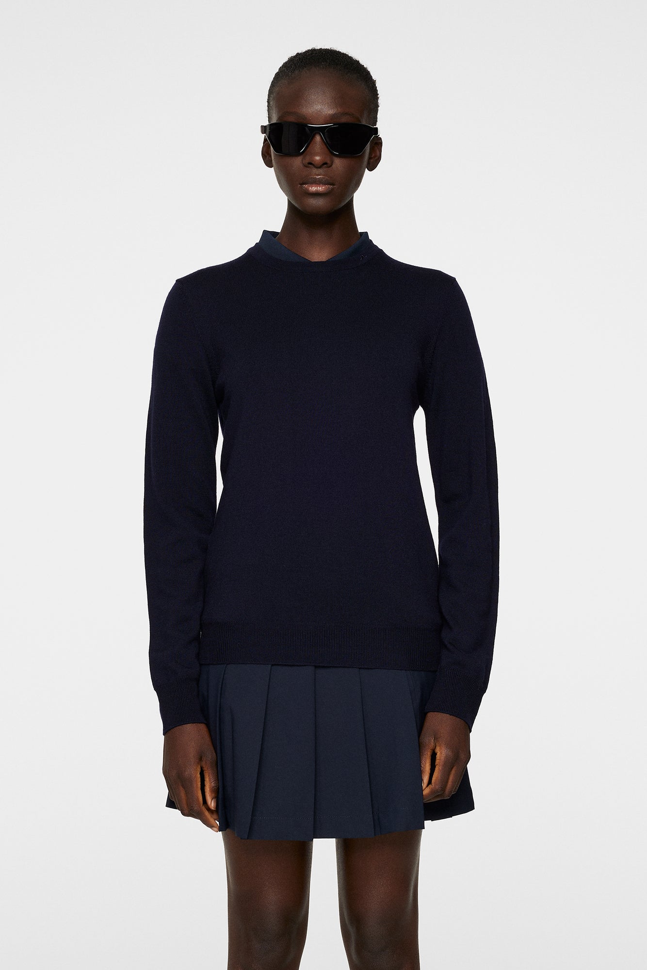Women | Aria Knitted Sweater | JL Navy