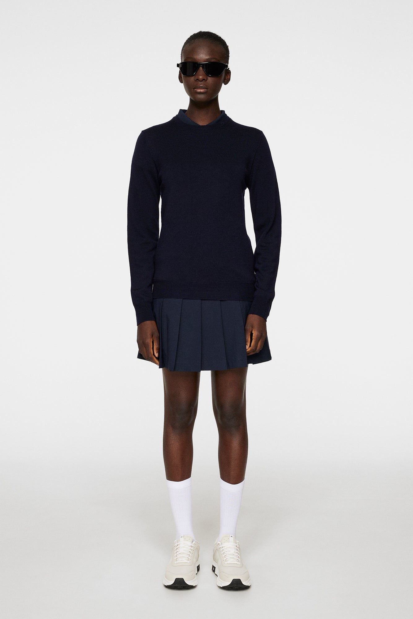 Women | Aria Knitted Sweater | JL Navy