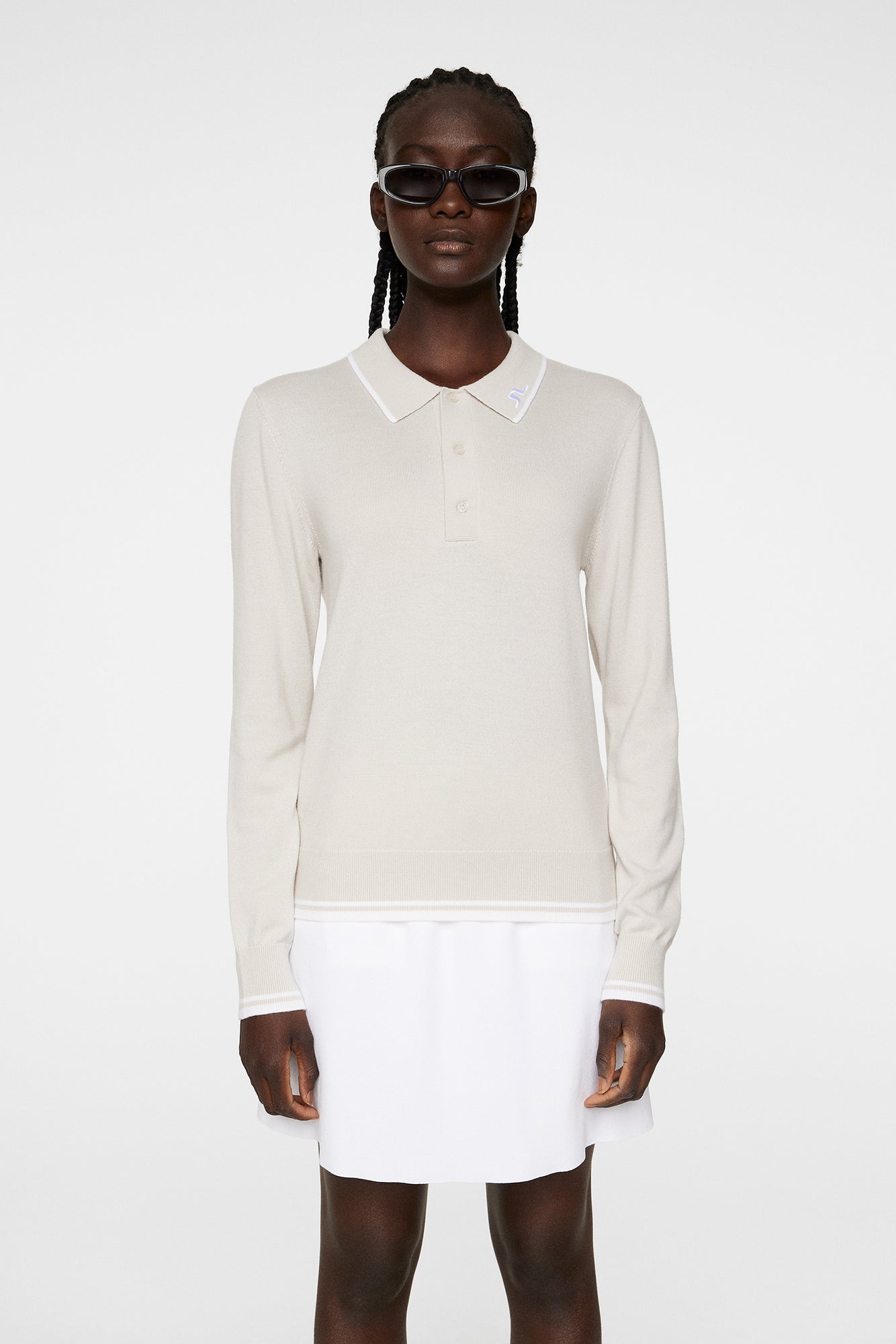 Women | Mimmi Knitted Shirt | Moonbeam