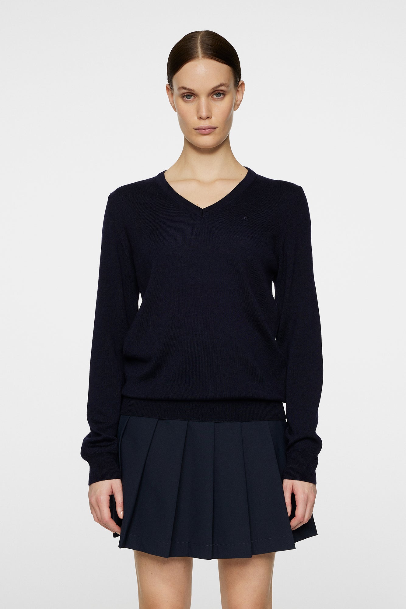 Women | Amaya Knitted Sweater | JL Navy (V3)