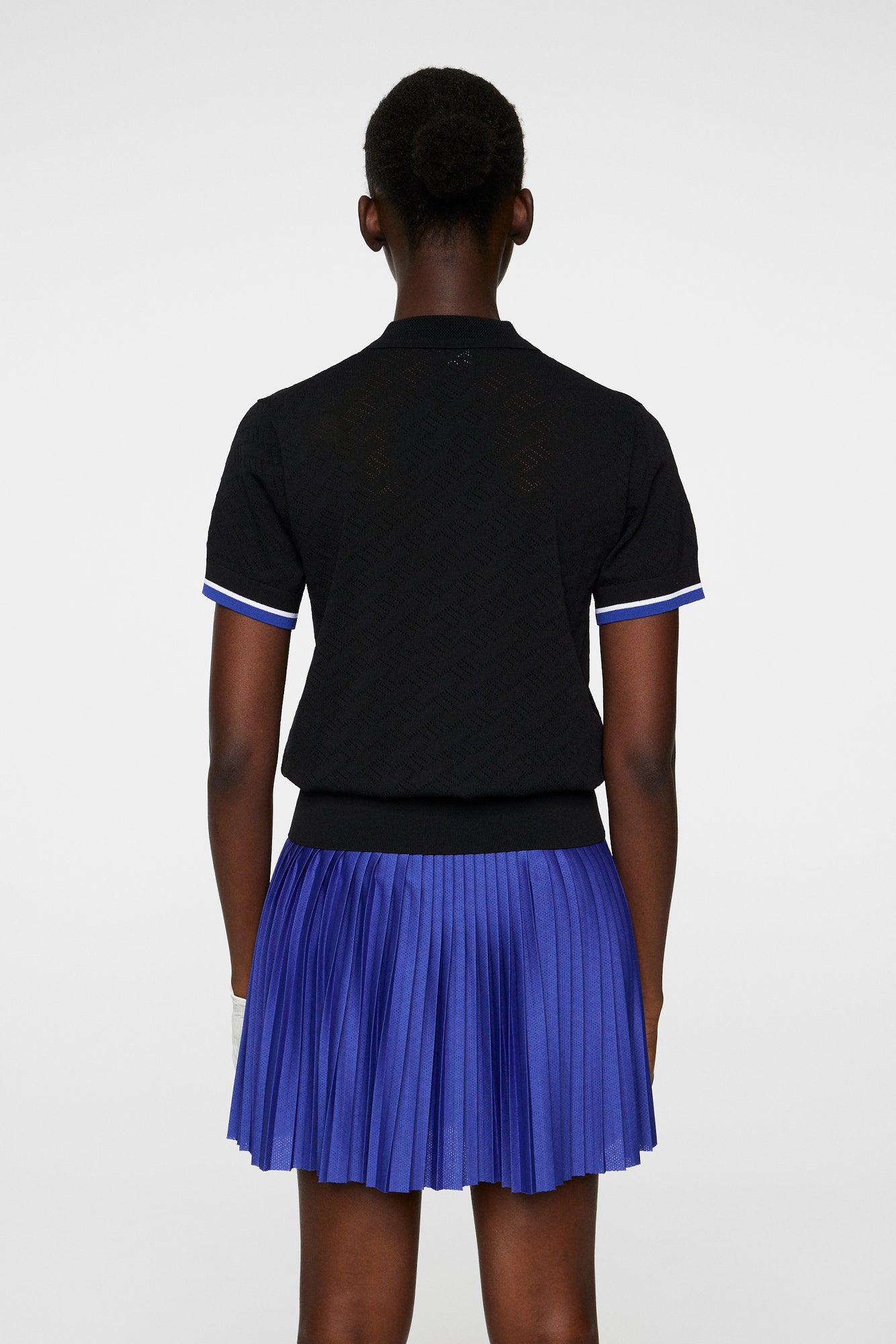 Women | Lomi Knitted Polo Shirt | Black