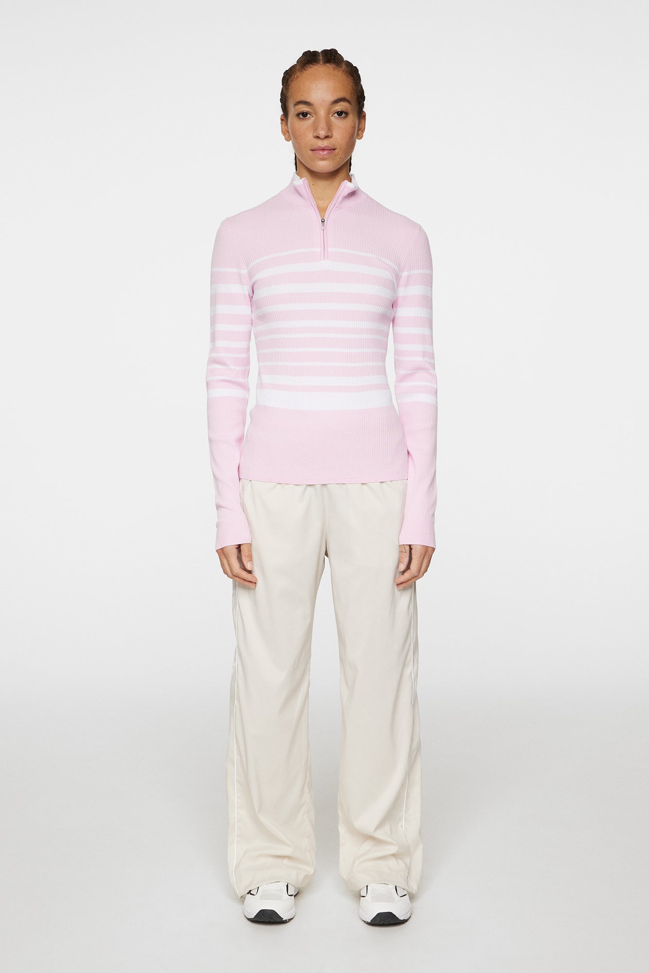 Women | Cheryl Knitted Zip Sweater | Nosegay