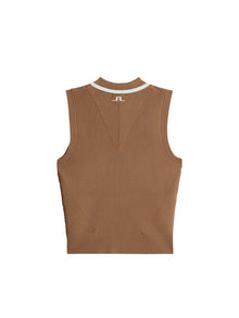 Women | Ramona Knitted Polo Shirt | Tigers Eye