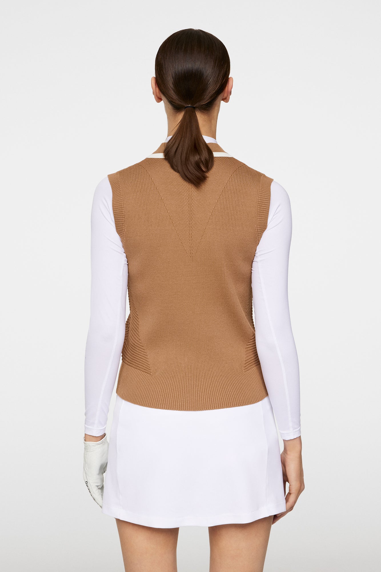 Women | Ramona Knitted Polo Shirt | Tigers Eye