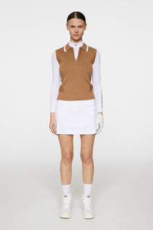 Women | Ramona Knitted Polo Shirt | Tigers Eye