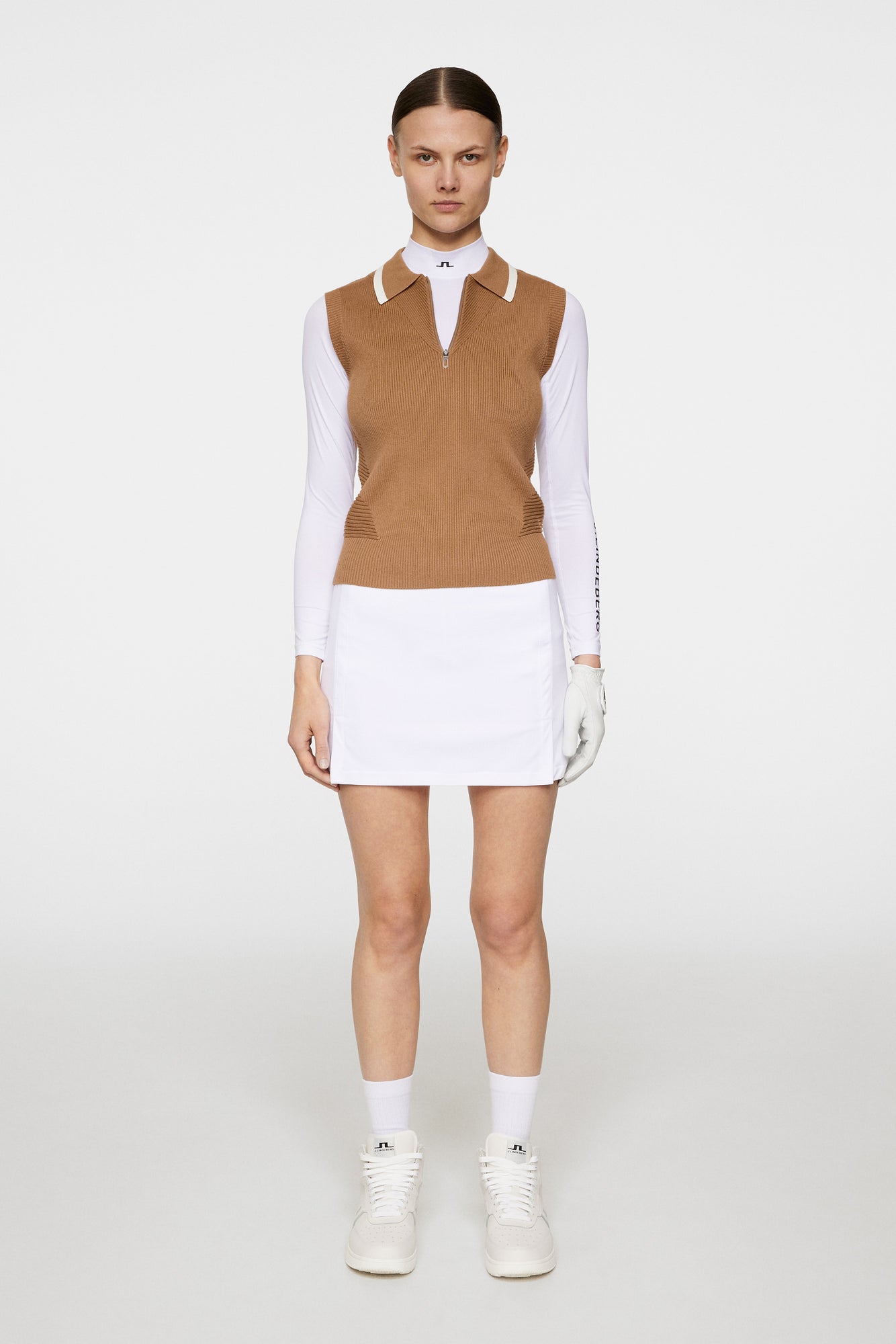 Women | Ramona Knitted Polo Shirt | Tigers Eye