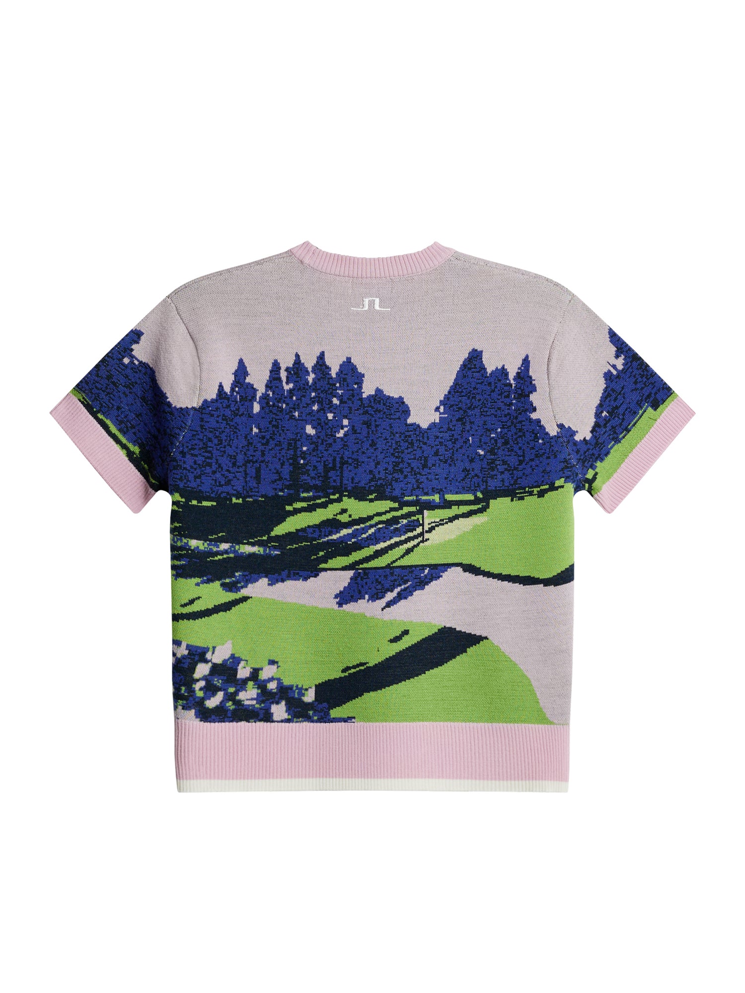 Women | Nico Knitted Top | Watercolor Jacquard Pink