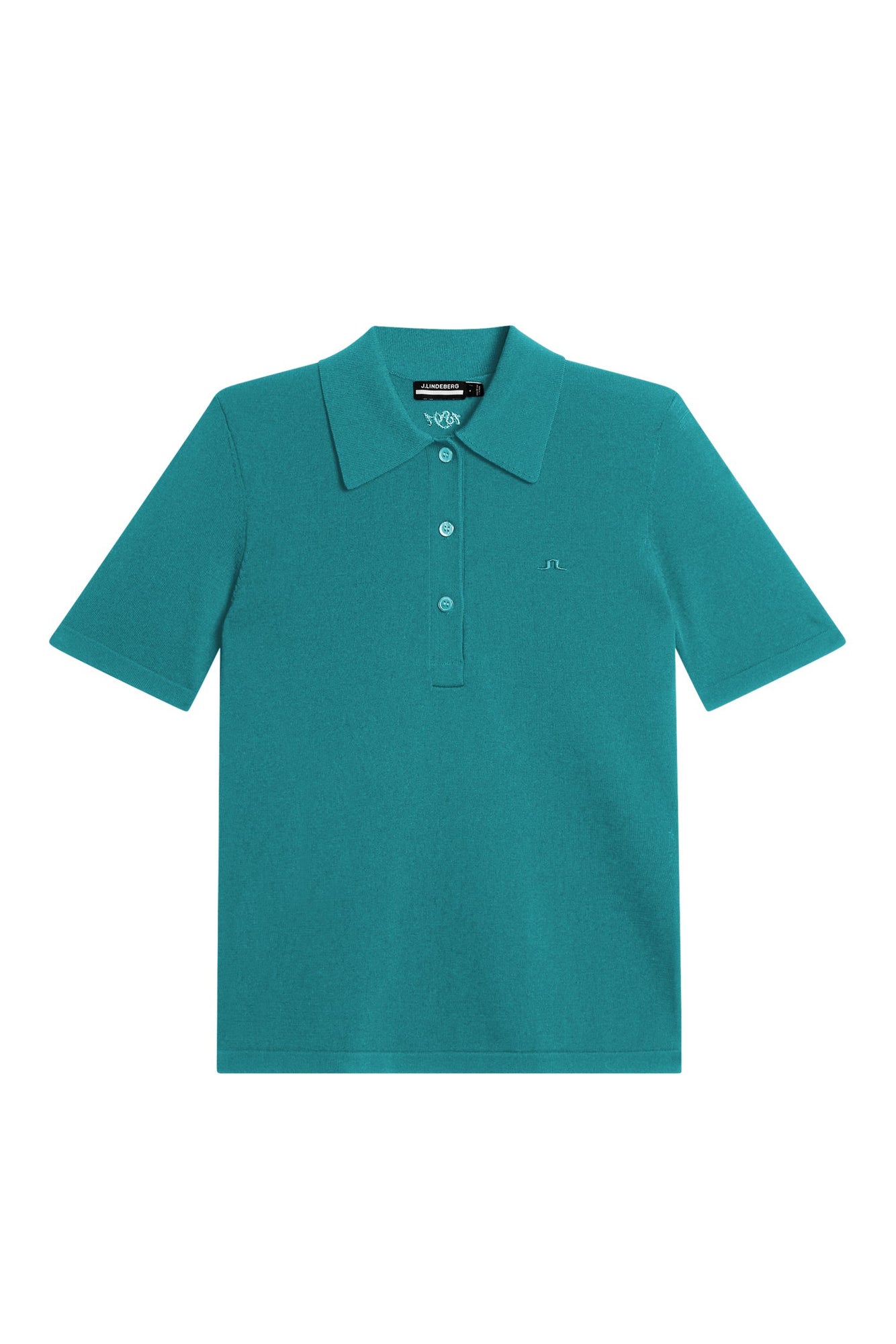 Women | Amandine Knitted Polo | Teal