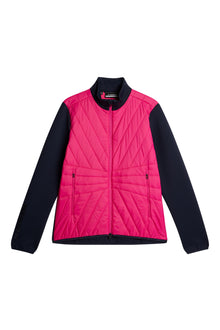 Holma Quilt Hybrid Jacket in Pink Peacock by J.Lindeberg