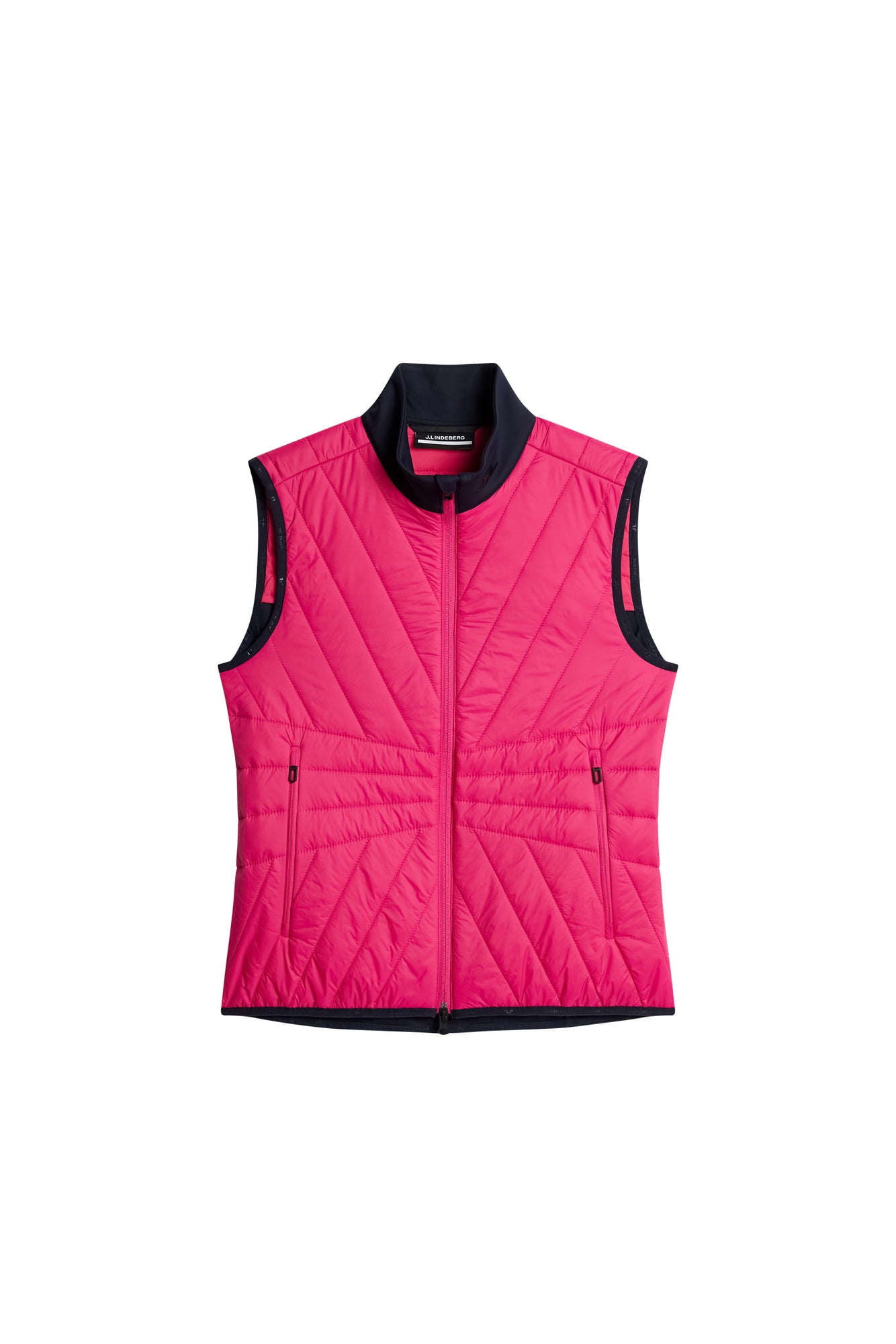 Holma Quilt Hybrid Vest in Pink Peacock by J.Lindeberg