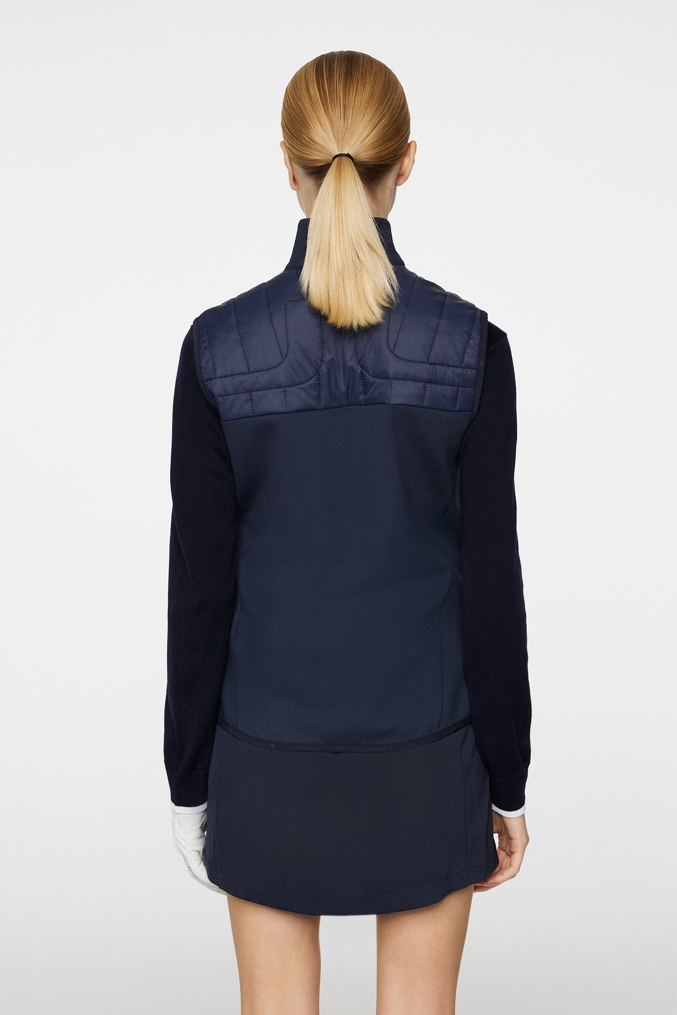 Women | Holma Quilt Hybrid Vest | JL Navy