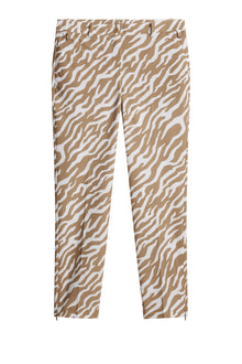 Pia Print Pant in Tour Tiger Tigers Eye M by J.Lindeberg