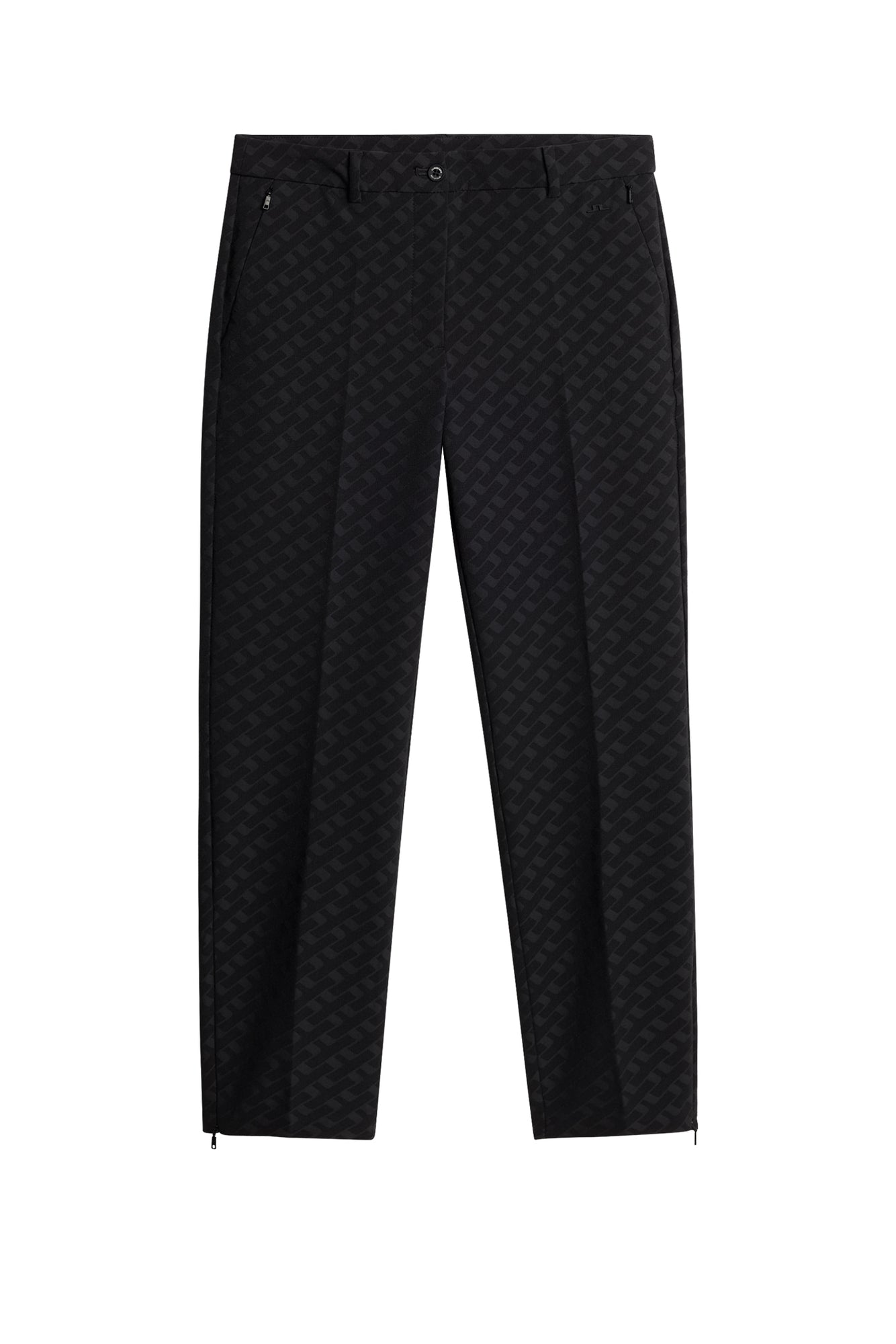 Pia Bridge Pant in Tour Geo Jacquard Black M by J.Lindeberg