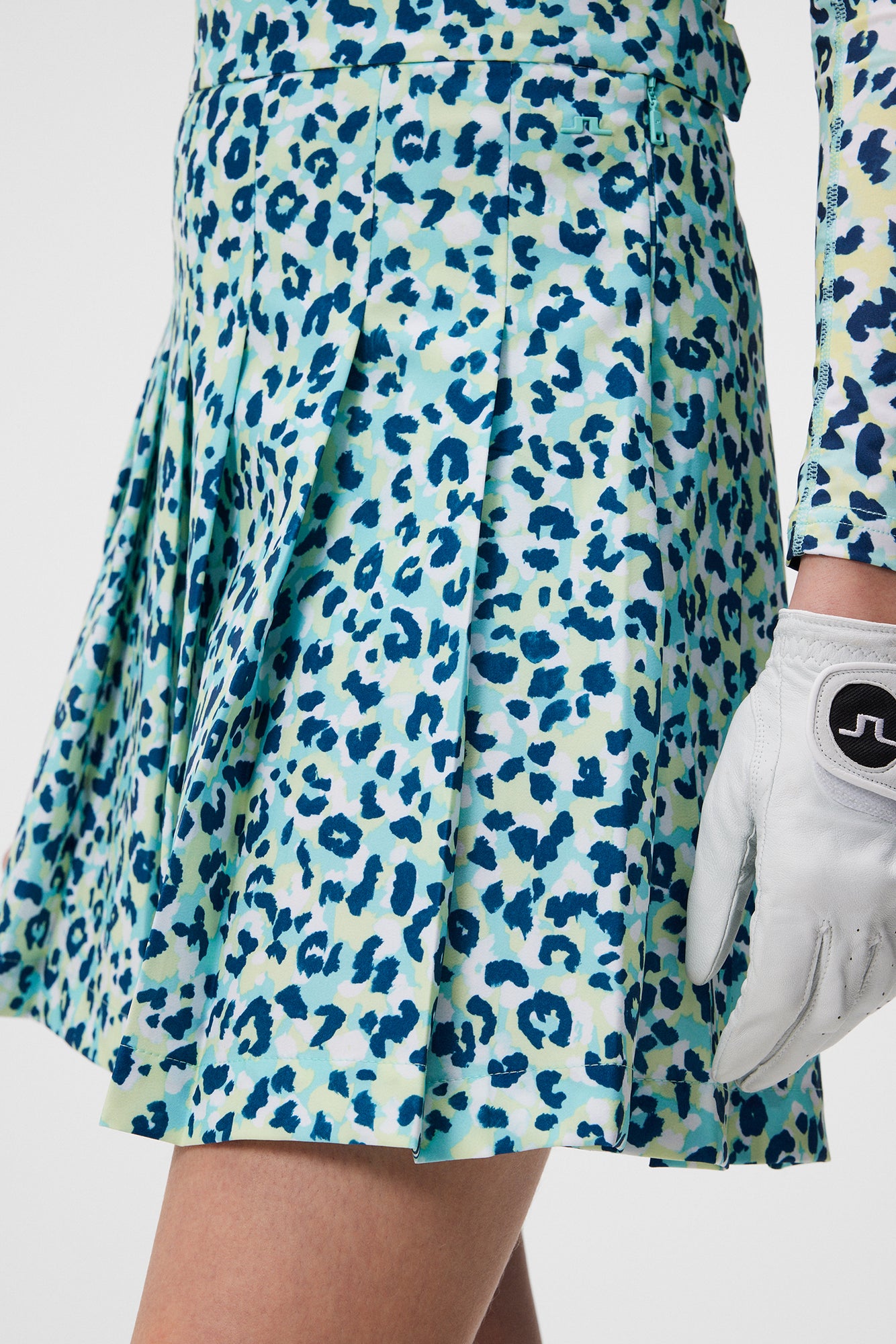 Women | Adina Print Skirt | Leopard Aruba Blue