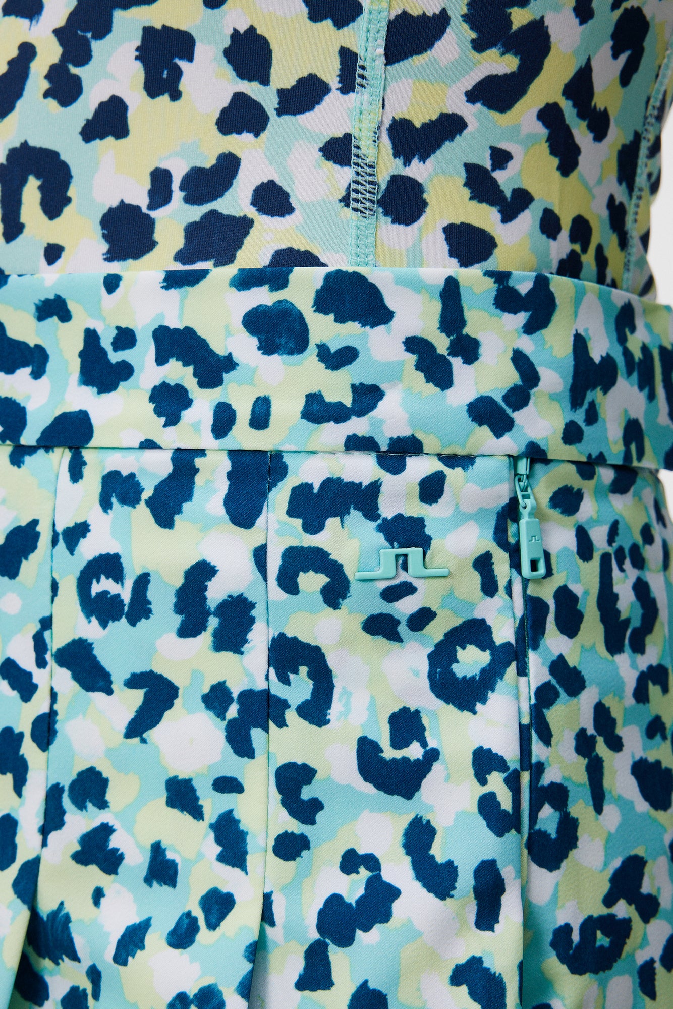 Women | Adina Print Skirt | Leopard Aruba Blue