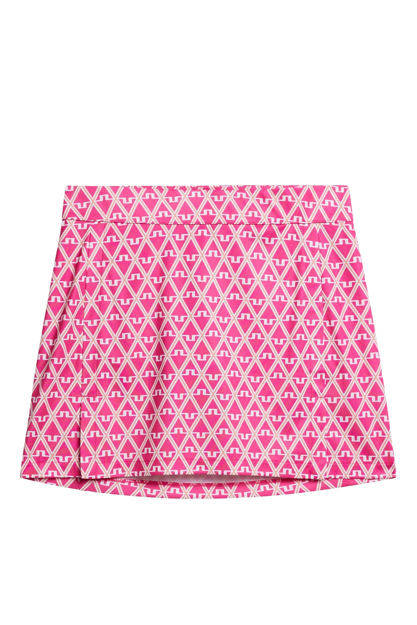 Amelie Mid Print Skirt in Geo Fuchsia Purple by J.Lindeberg