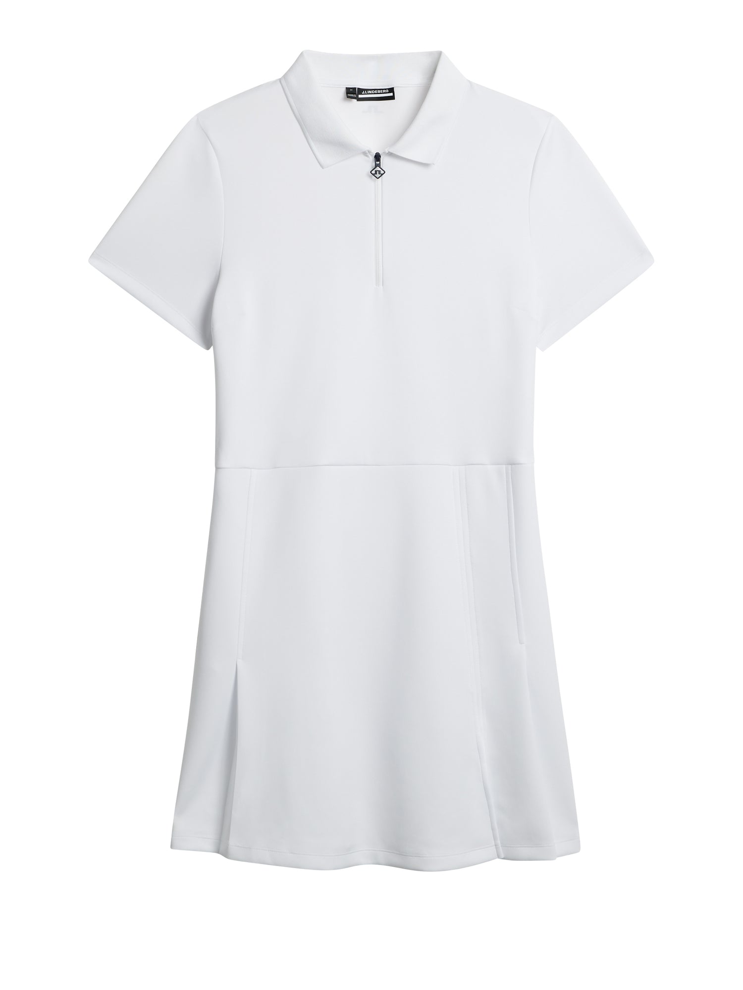 Kanai dress in White by J.Lindeberg