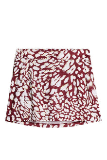 Amelie Mid Print Skirt in Glitch Leo Lime by J.Lindeberg