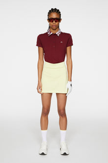 Women | Amelie Mid Skirt | Pale Lime Yellow