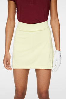 Women | Amelie Mid Skirt | Pale Lime Yellow