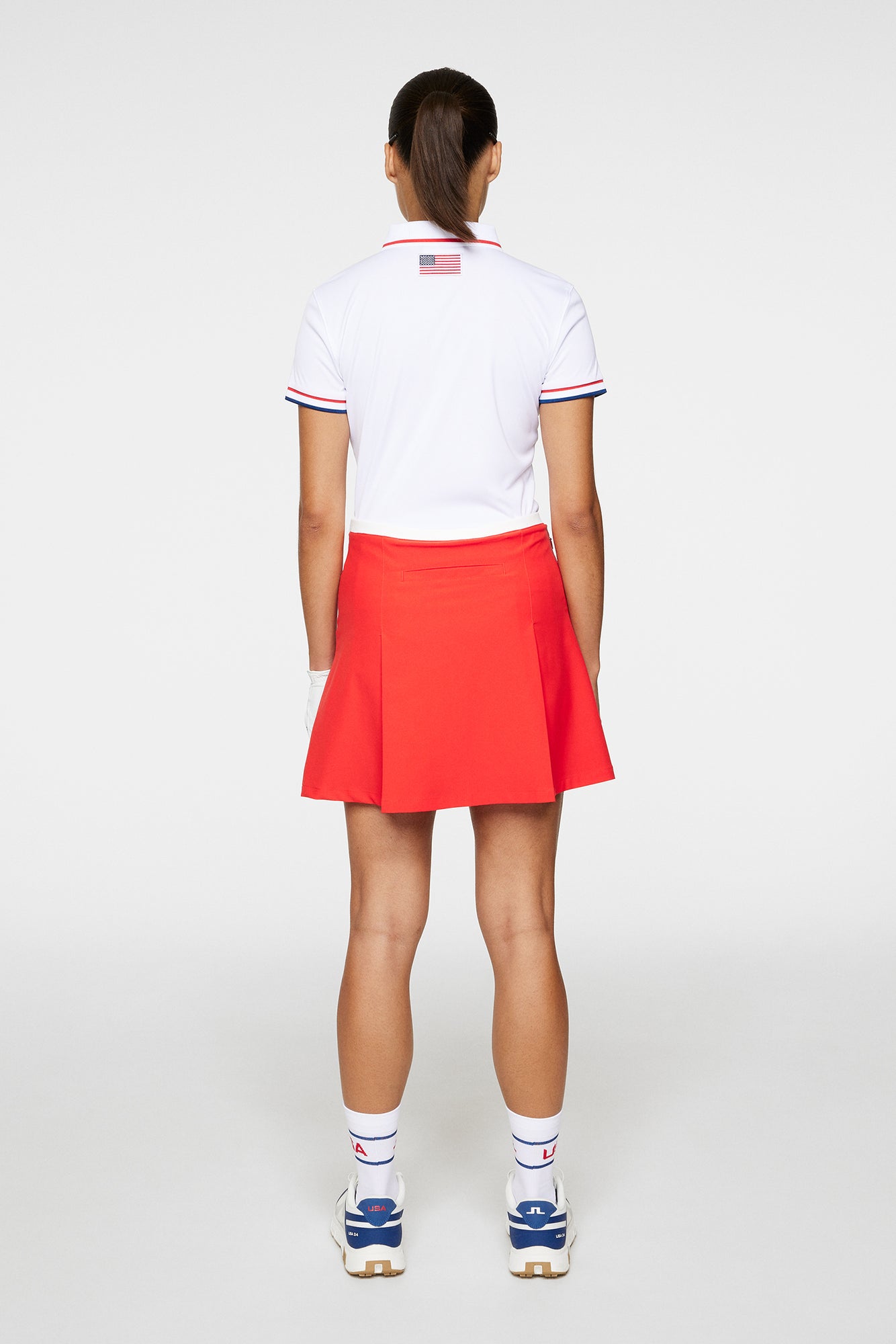 Women | Elle Pleated Skirt | Flame Scarlet