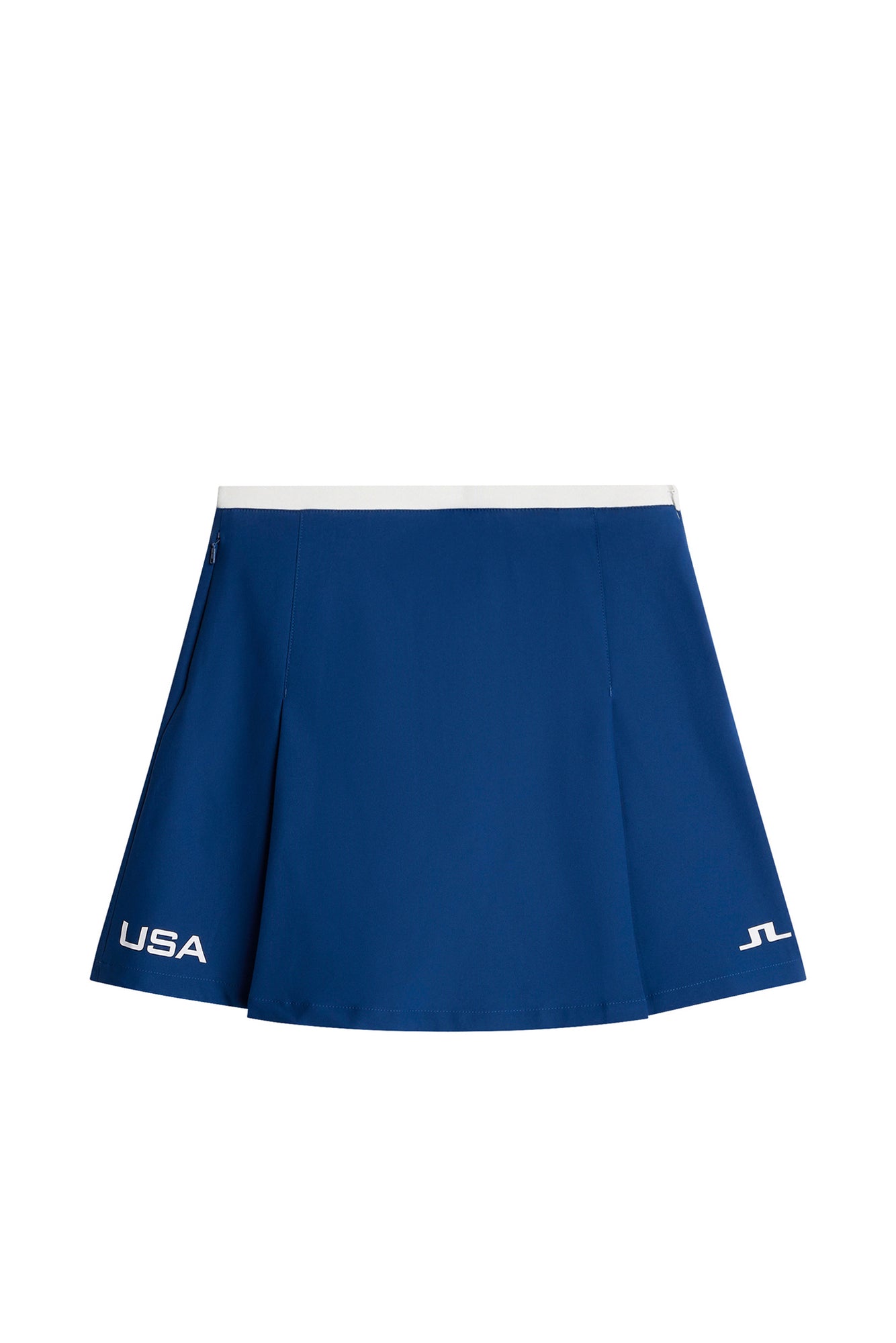 Elle Pleated Skirt in Estate Blue by J.Lindeberg